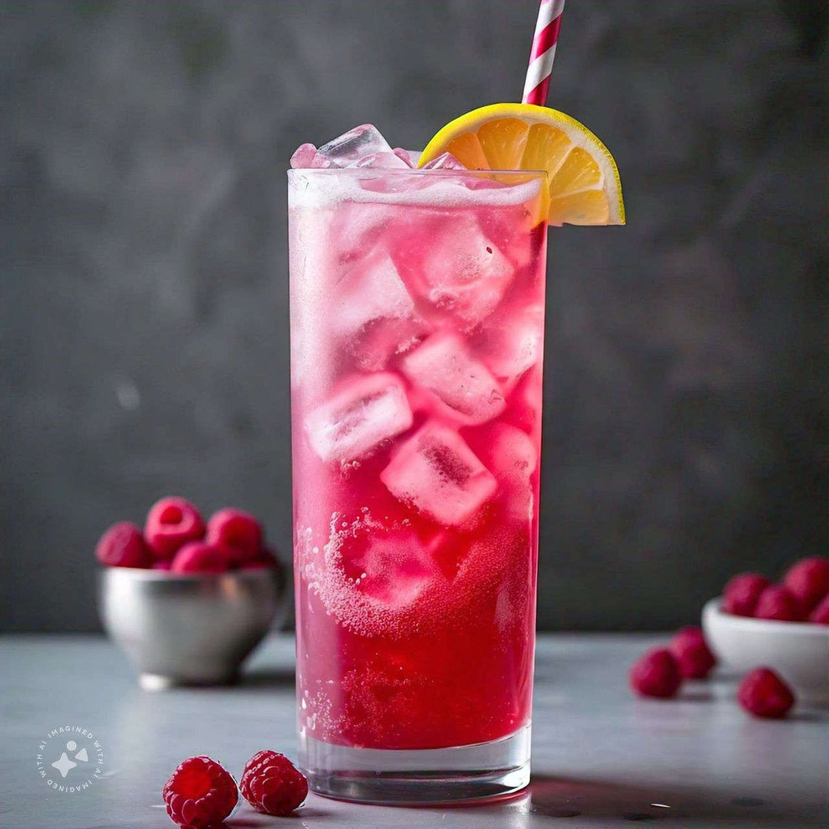 Checkers Raspberry Cold Drink Raspberry Cooler