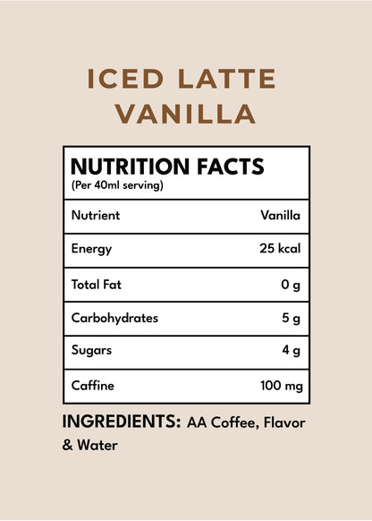 Iced Latte - Vanilla