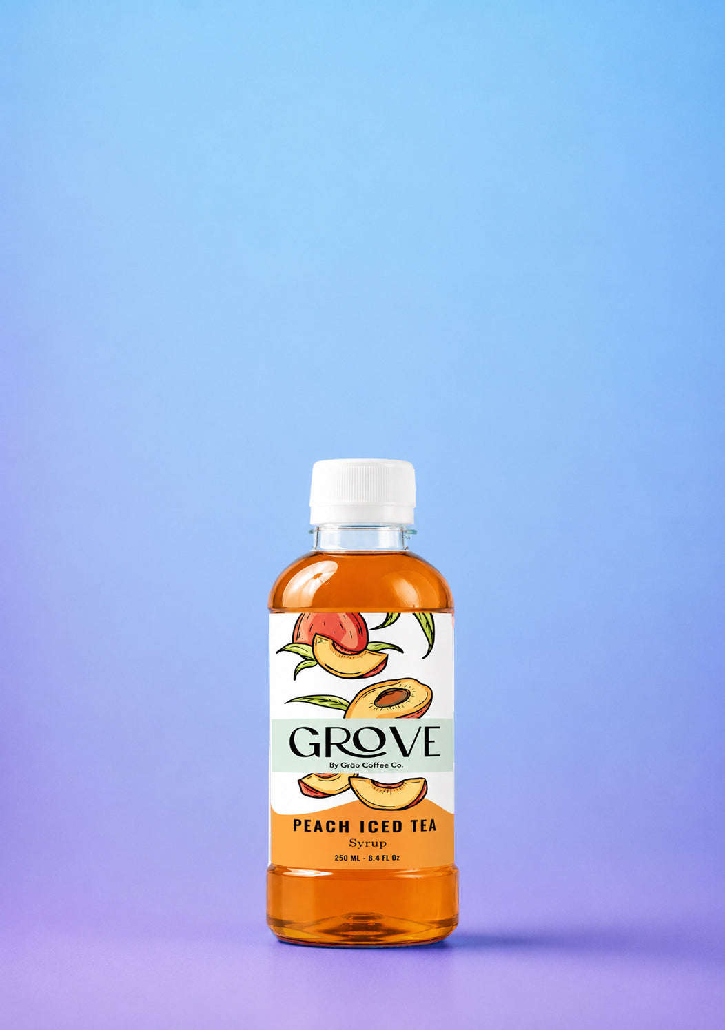 Peach Iced Tea Syrup Grao Coffee Company 