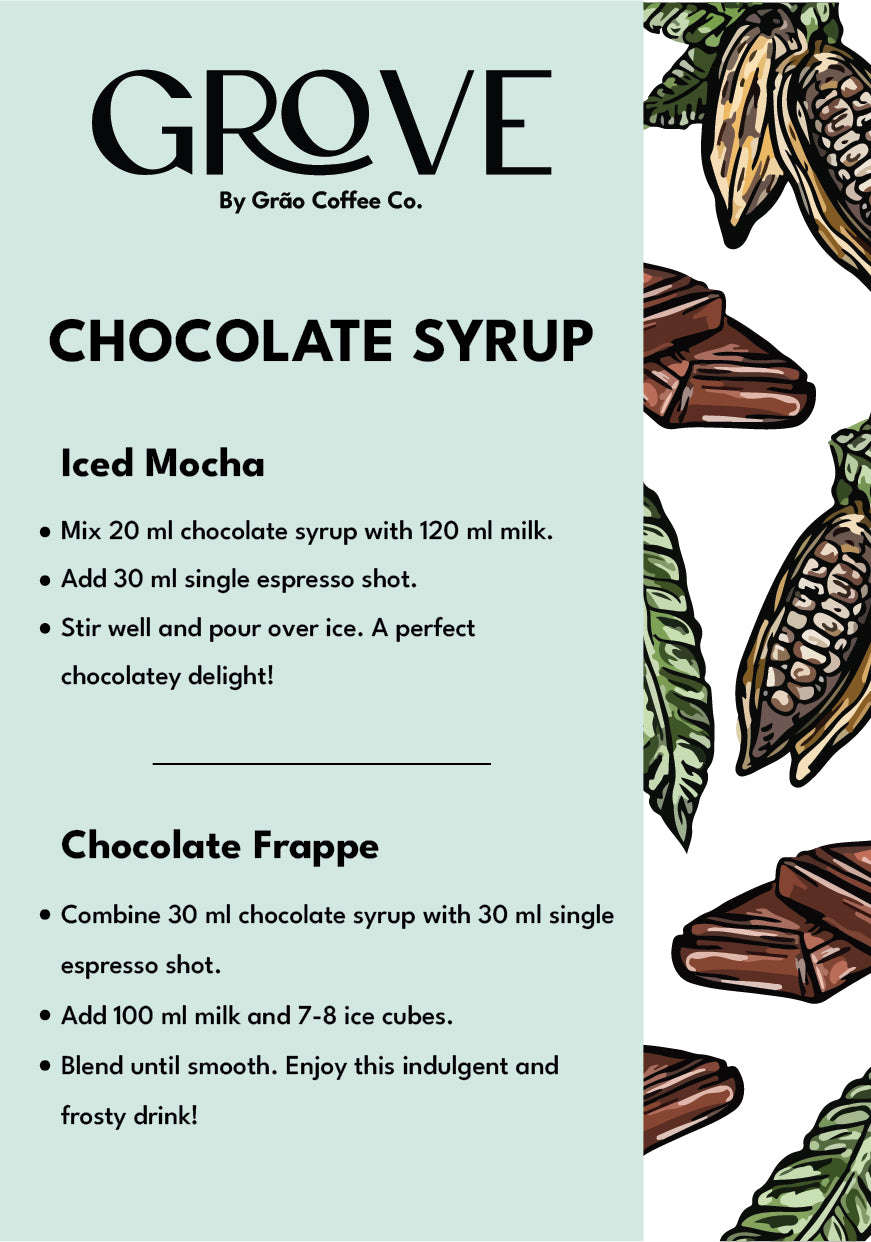 Chocolate Syrup Grao Coffee Company 